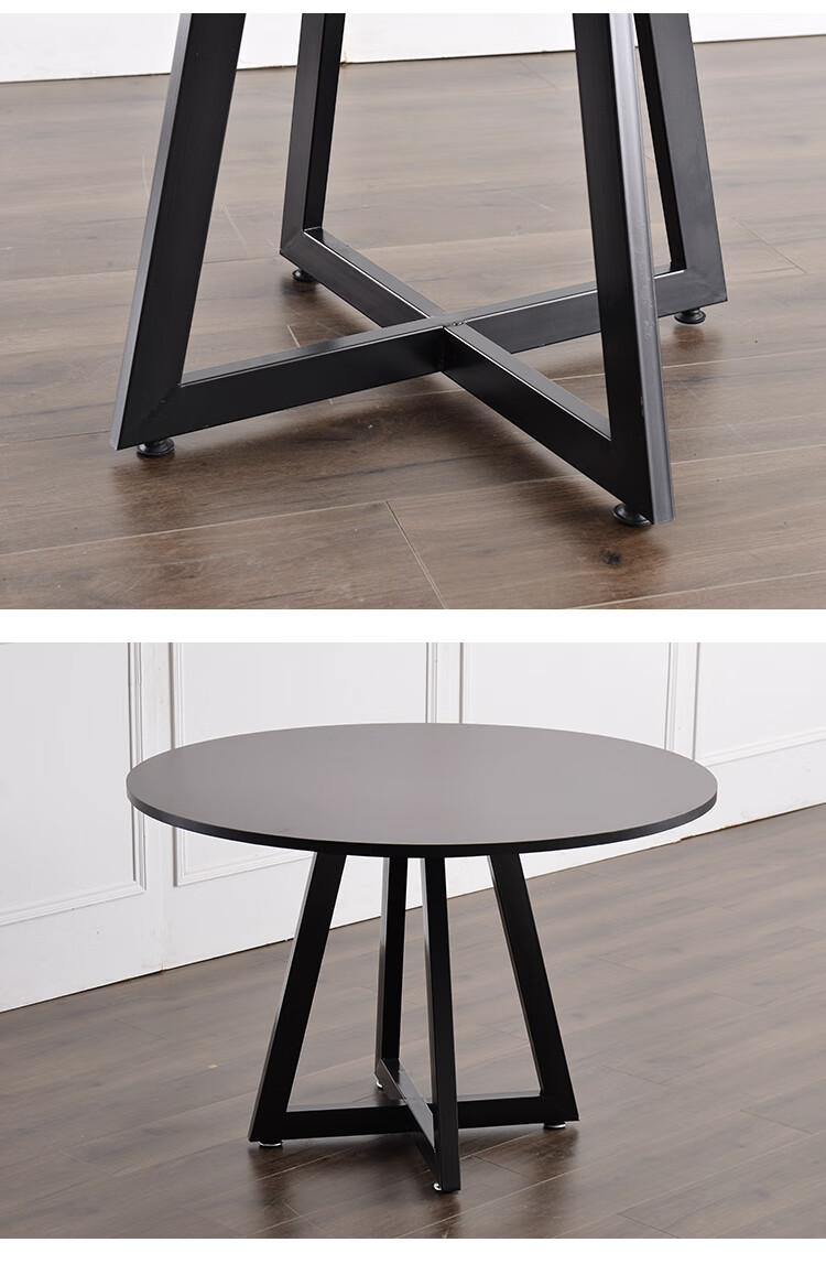 定制铁艺桌架支架餐桌脚桌子腿支架办公会议圆桌大理石桌脚铁架订制60