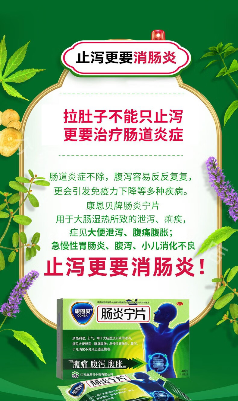 康恩贝 肠炎宁片 0.