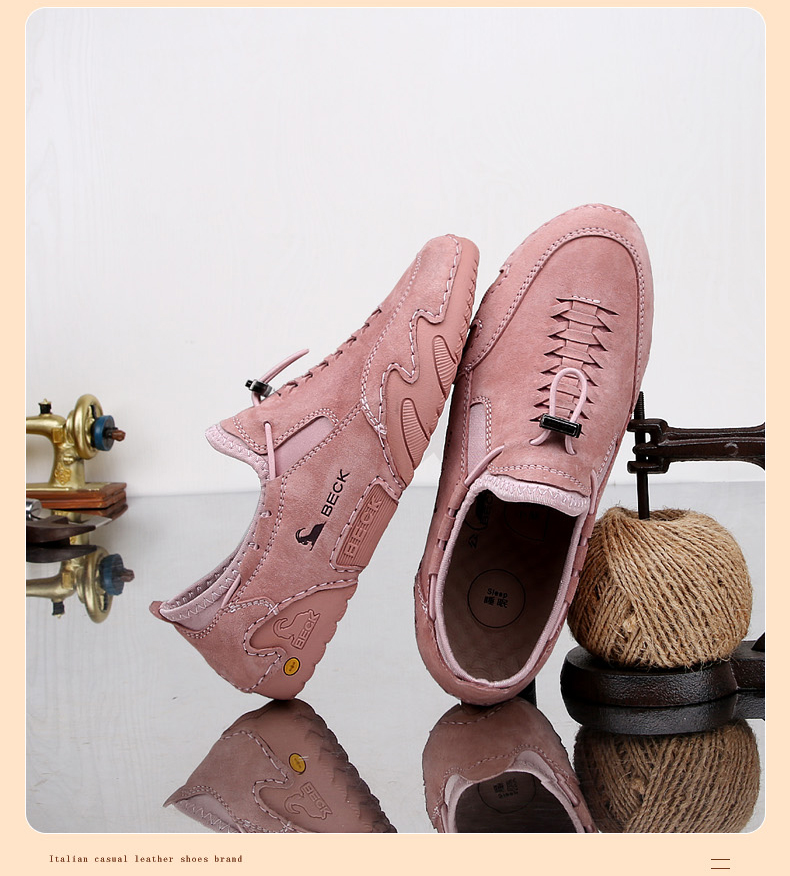 意大利公羊女鞋2022春秋时尚百搭运动休闲鞋真皮阿甘鞋女鞋子沙色39