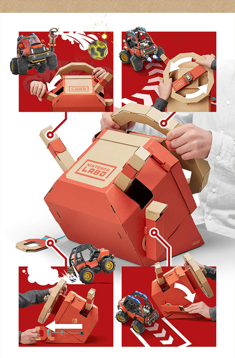 任天堂switch ns游戏 labo纸板 五合一 机器人 海陆空 现货即发 labo