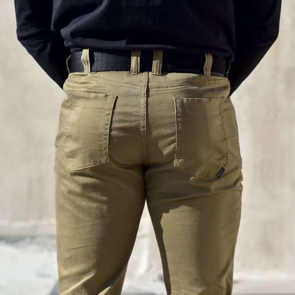 511战术裤美国守卫者户外战术裤74465高弹力修身511休闲长裤油绿色