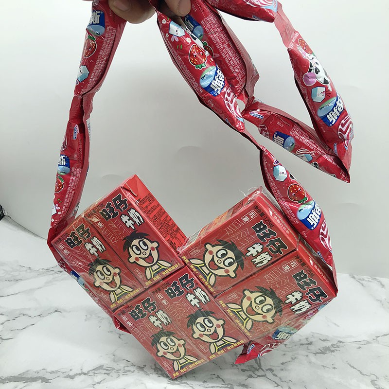 棒棒糖连在一起秋天的个包包 不二家10支 圣诞棉花糖【成品】【图片