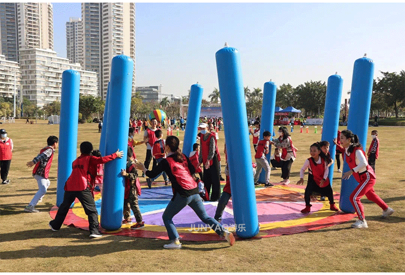趣味运动会道具充气不倒森林户外拓展团建游戏器材薪火相传 一整套(8