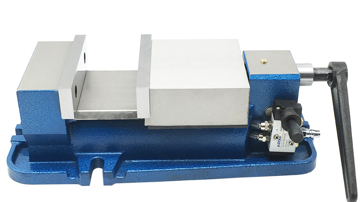 高精密6寸气动虎钳快速夹具铣床角固式台钳快动气压平口钳cnc重型8寸