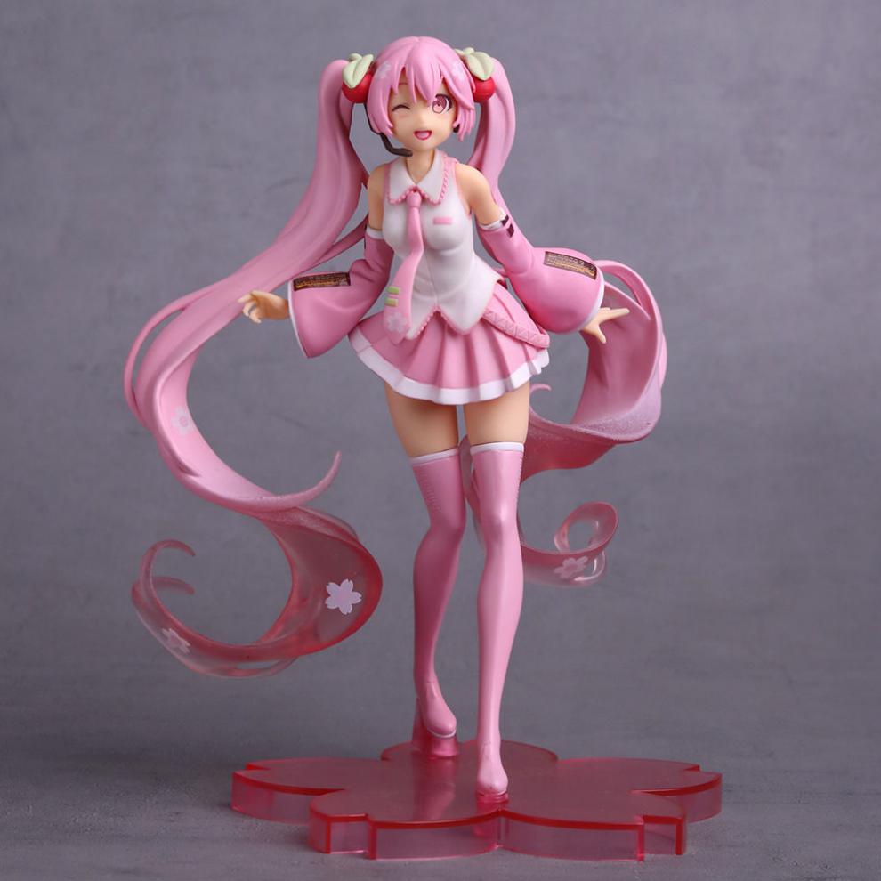 初音未来樱花兔耳公主殿下动漫二次元美少女周边模型摆件玩偶 坐姿