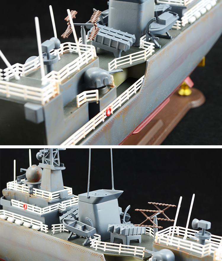 小号手模型1/200 541淮北号 /铜陵号导弹护卫舰(电动) 模型【图片