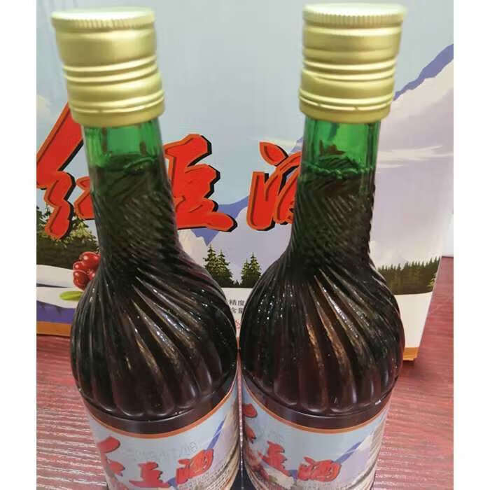 蔓越莓蓝莓酒牙克石红豆酒 430ml*1瓶 呼伦贝尔特产 红豆一瓶装【图片