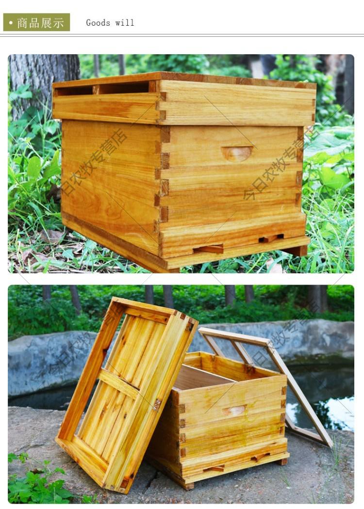 中蜂蜂箱标准十框蜂巢箱养蜂专用工具蜂桶峰箱批发横养蜂箱密蜂用具