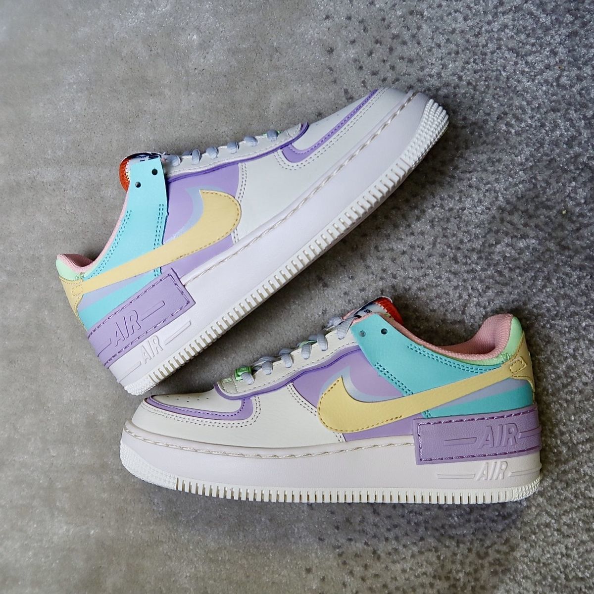 公司级 空军一号糖果色af1马卡龙彩虹虞书欣同款低帮男女休闲板鞋