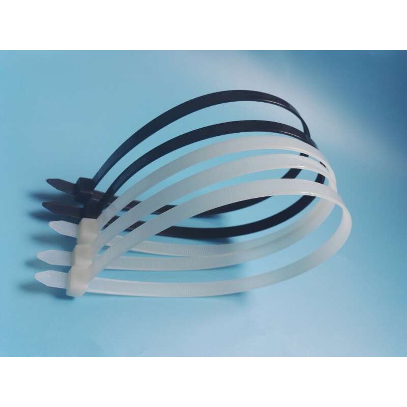 初伴(chuban)新光尼龙扎带6x300mm自锁式透明塑料白色捆绑扎线带100条