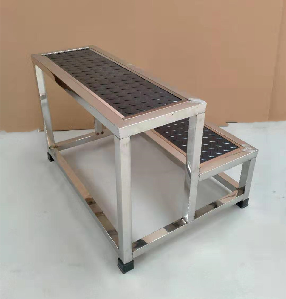 加宽不锈钢台阶脚踏凳梯凳步梯台阶二三步梯脚踏台家用踏步台阶凳