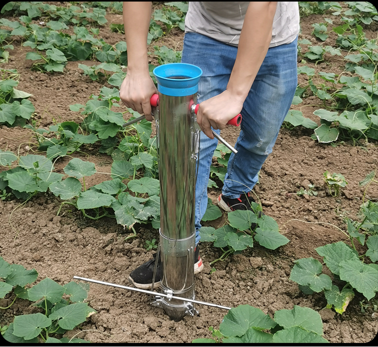 栽苗种菜全自动辣椒移苗插烟移栽器玉米种植机移植树农用工具单把三