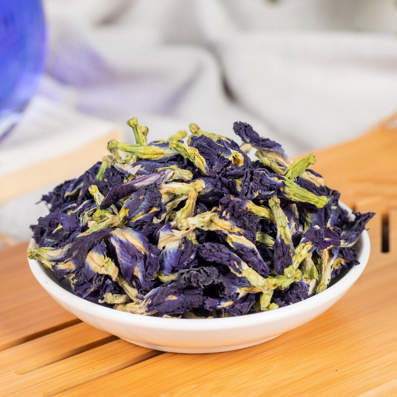 蓝蝴蝶花茶特级蓝蝴蝶茶蓝蝶花泡茶蝶豆花酵素蝶豆花500克40g 500克