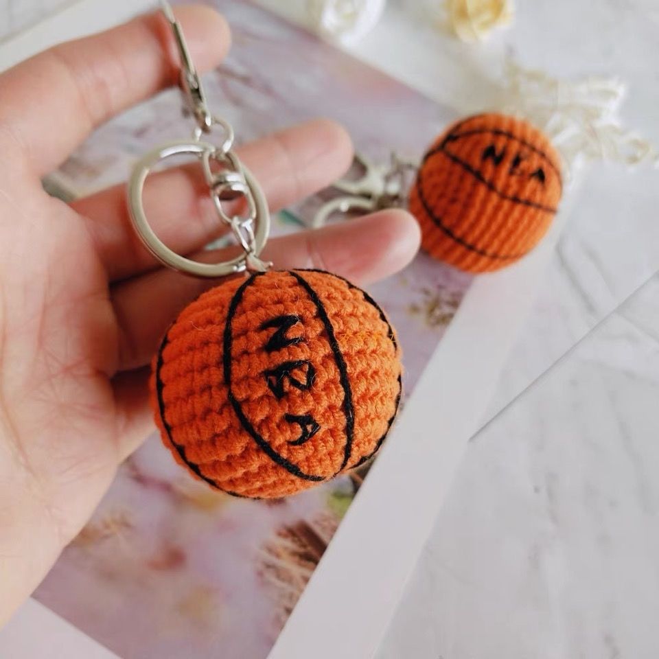 篮球钥匙扣手工编织diy材料包亲手制作的生日礼物送男朋友走心实用