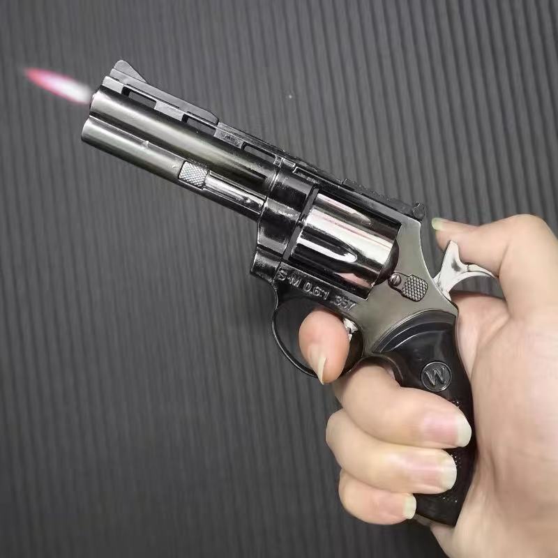 装逼神器成人手炝全金属机合金创意新款左轮大号炫酷枪型个性红焰金属