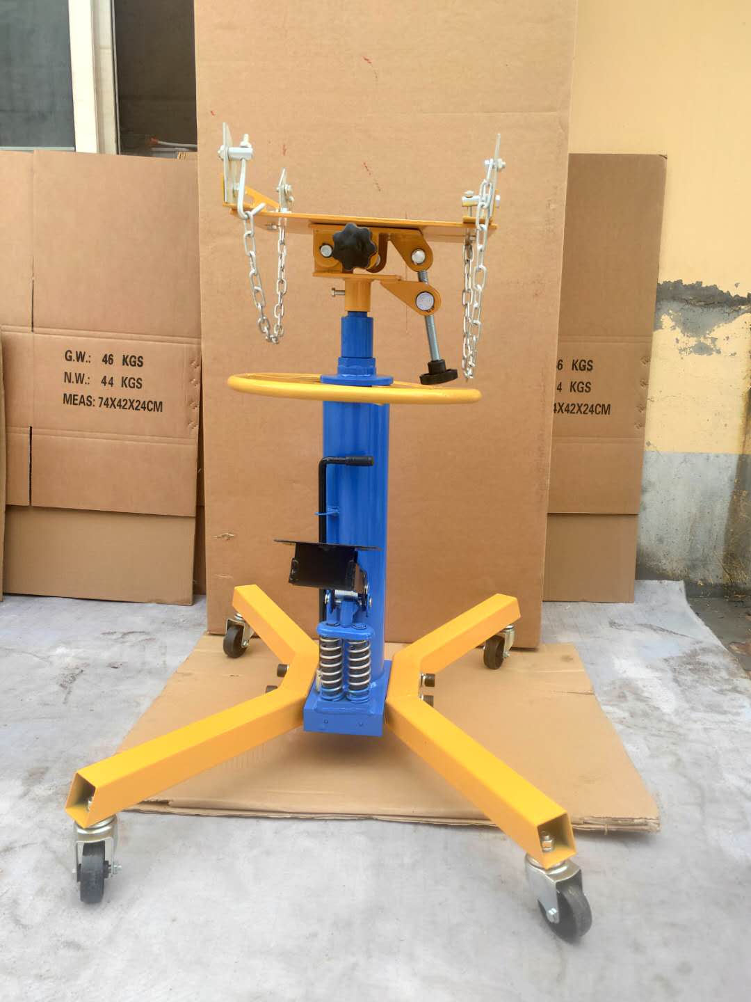 适用于高位运送器汽修波箱顶抬变速箱托架拖顶06吨t托盘千斤顶汽修厂