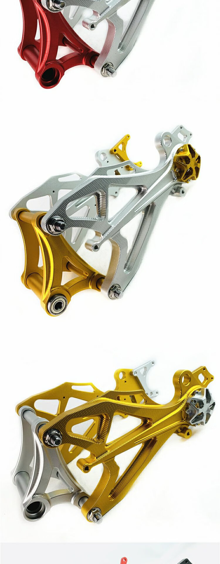 小牛n1s平叉n1s电动车改装实心莲花龙骨排骨海神cnc铝合金后海神平叉