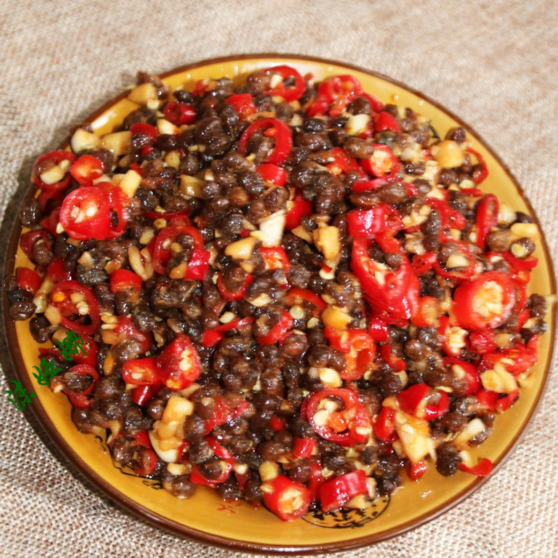 香辣豆豉农家自制湖南怀化沅陵特产干黄豆鼓炒辣椒开胃