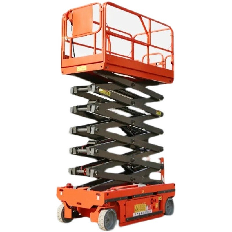 移动剪叉式升降平台电动液压登高车升降机梯高空作业起重升降车 载500