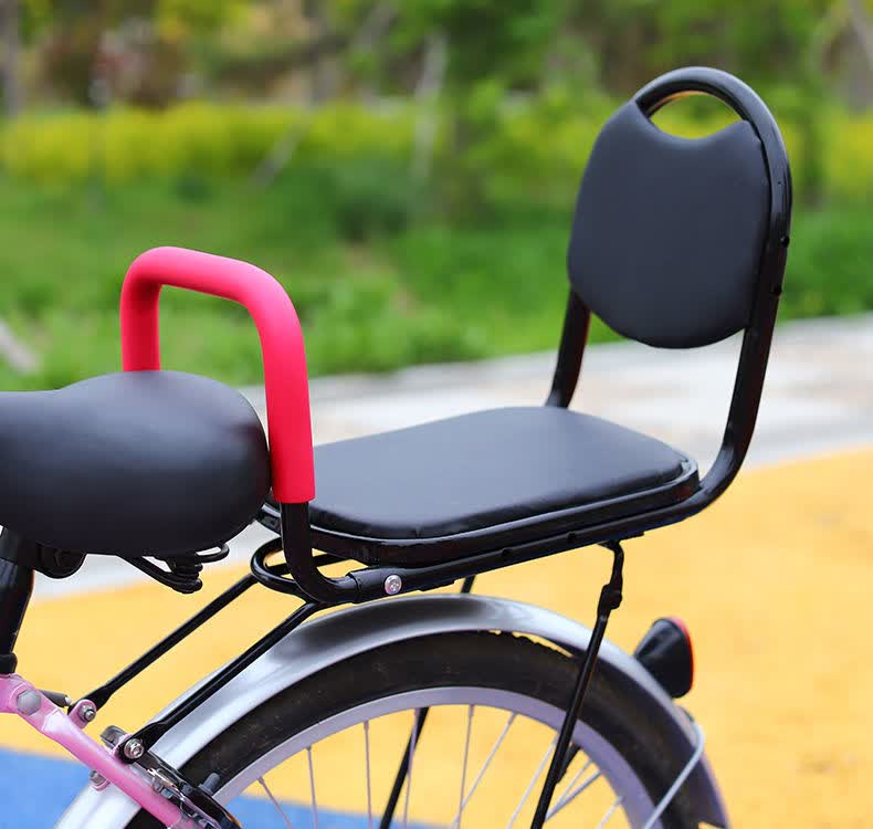 共享单车儿童椅自行车儿童后置座椅电动车安全宝宝坐椅折叠单车电瓶