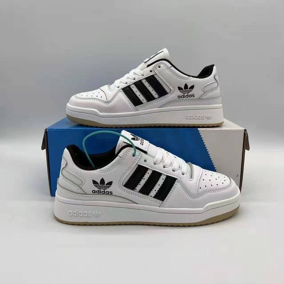 三叶草联名同款纯原杨幂forum 84 low米白线头低帮男鞋女鞋板鞋情侣