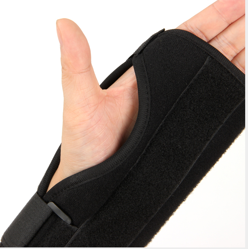 掌骨固定支具手掌腕指关节脱位扭伤夹板支撑骨折术后康复护具 黑色