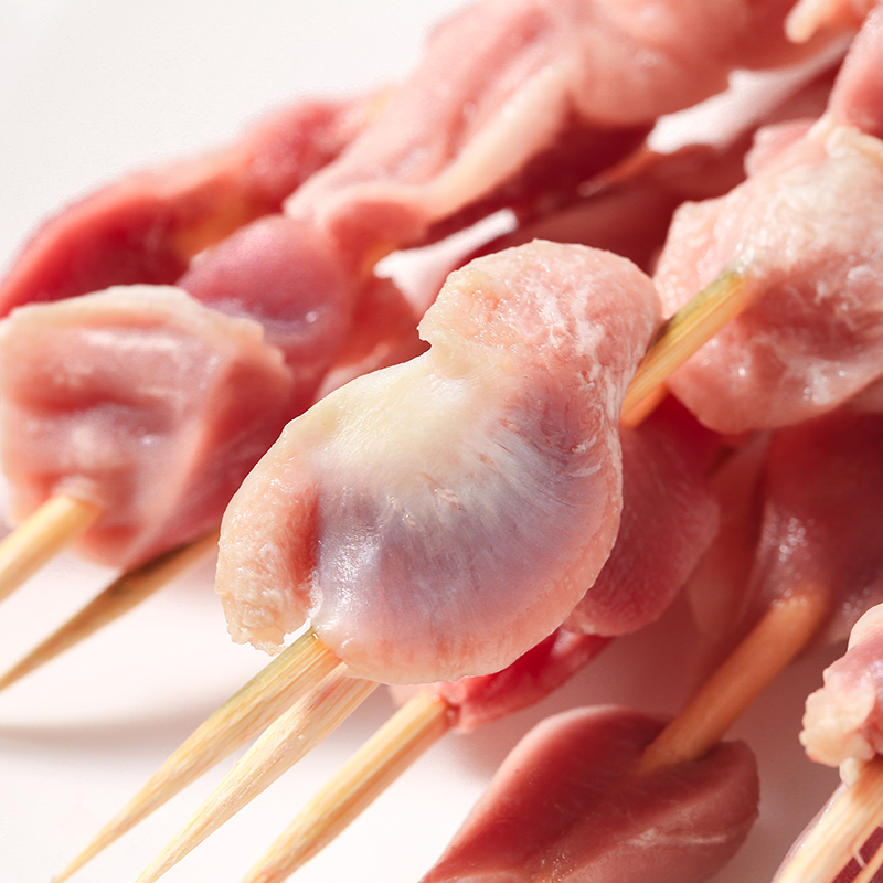 鸡胗串居家户外烧烤商用bbq食材烧烤肉串20串/包鸡胗串 40串【图片