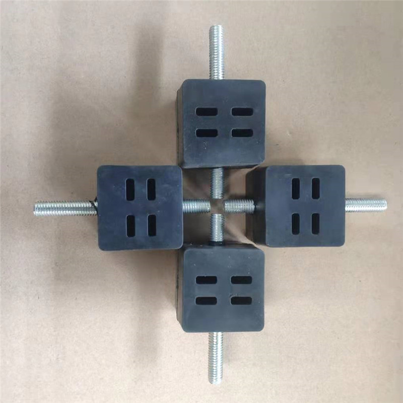 减震胶墩底脚好橡胶增程器汽油柴油发电机配件胶垫大号正方形底座 正