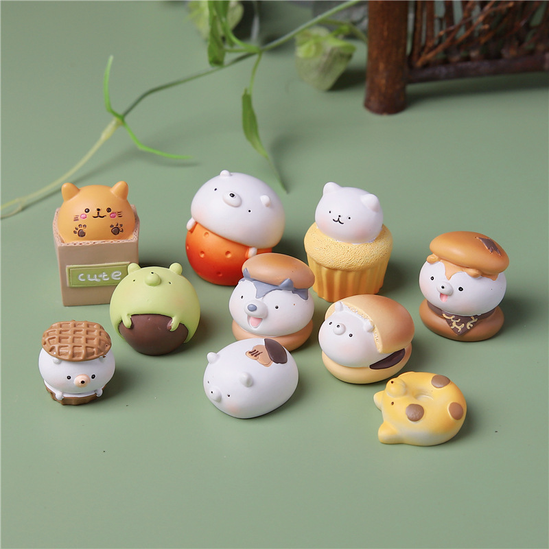 食物盲盒桌面公仔摆件儿童玩具生日礼物创意 9010国潮虎4个 盲盒系列