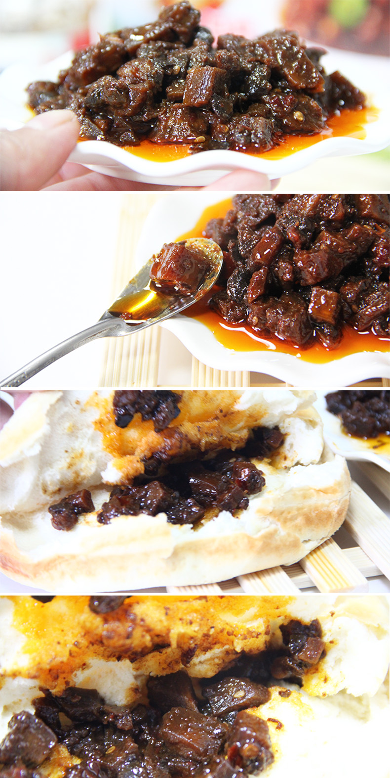 徐州特产牛蒡酱丰县麻辣下饭酱菜牛蒡菜拌饭酱百珍堂185g6瓶礼盒aa6种