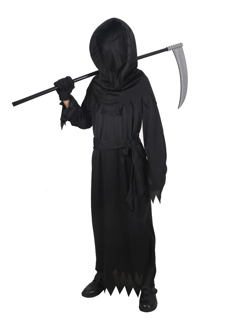 万圣节儿童服装男童吸血鬼忍者王子吸血鬼披风斗篷死神面具衣服儿童