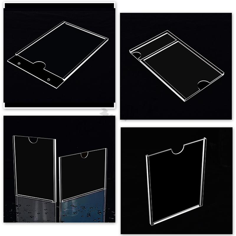 双层亚克力a4卡槽房产中介房源信息展示板玻璃橱窗宣传广告牌墙贴a5