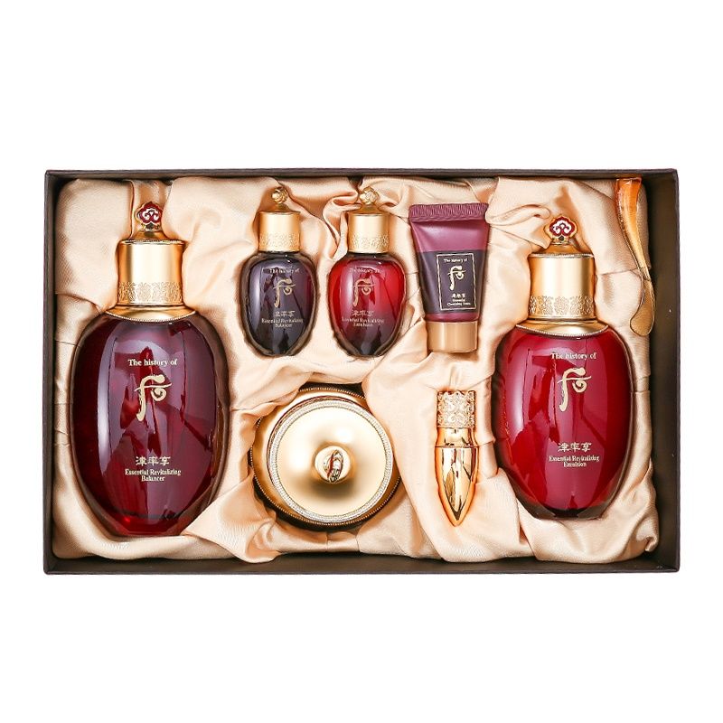 京选优品韩国后津率享套盒水乳面霜三件套装补水保湿滋润紧致韩国后