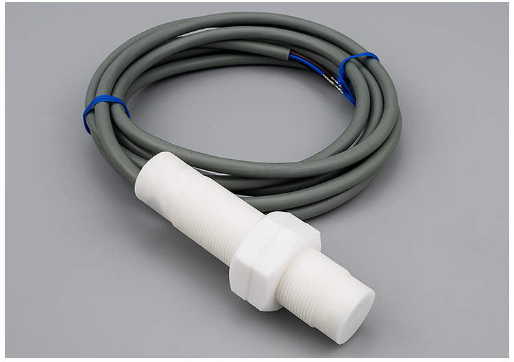 定制m12m18m30耐腐蚀特氟龙电容式接近开关非金属检测开关料线传感器