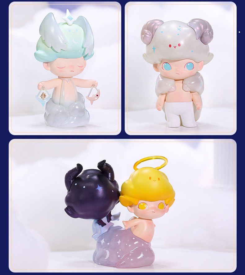 出极泡泡·玛特dimoo十二星座系列盲盒占星师摆件女生礼物 水瓶座