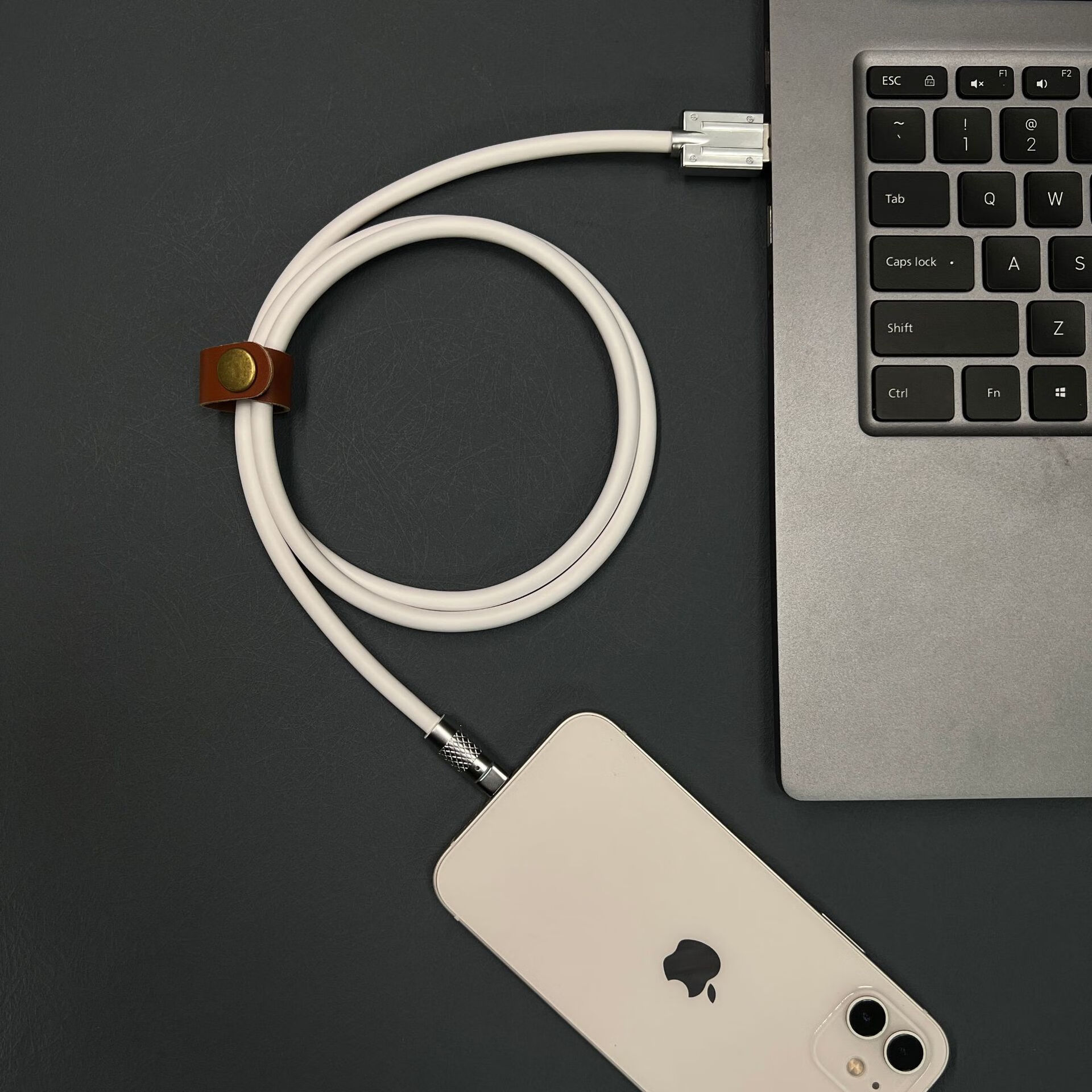 锌合金数据线pd 66w快充适用苹果华为typec充电仿液态硅胶数据线 苹果