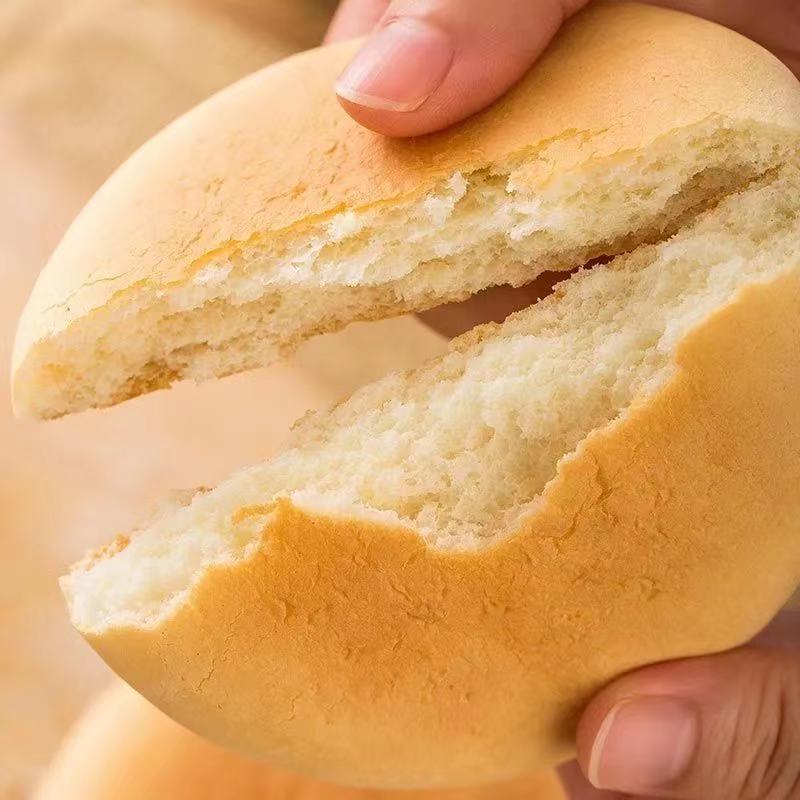 辉导 老爷孙老式光头饼味讯发面光头饼干法饼奶香发面饼传统糕点小吃