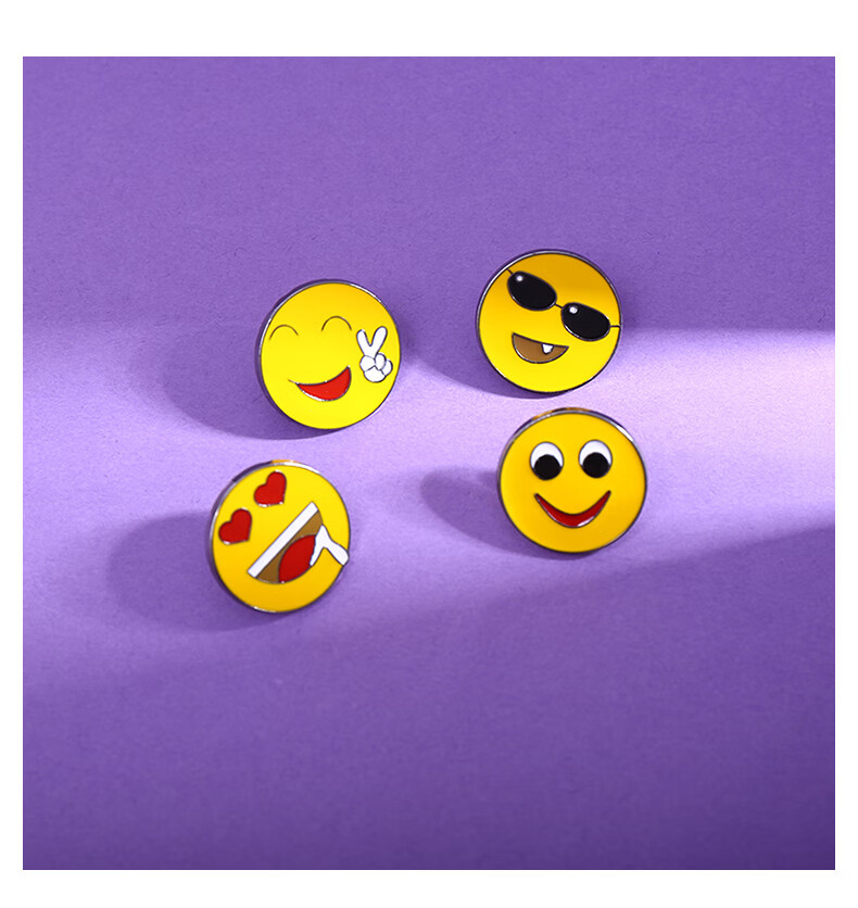 黎予笑脸表情胸针日系可爱卡通搞怪表情包徽章潮个性胸章衣服配饰