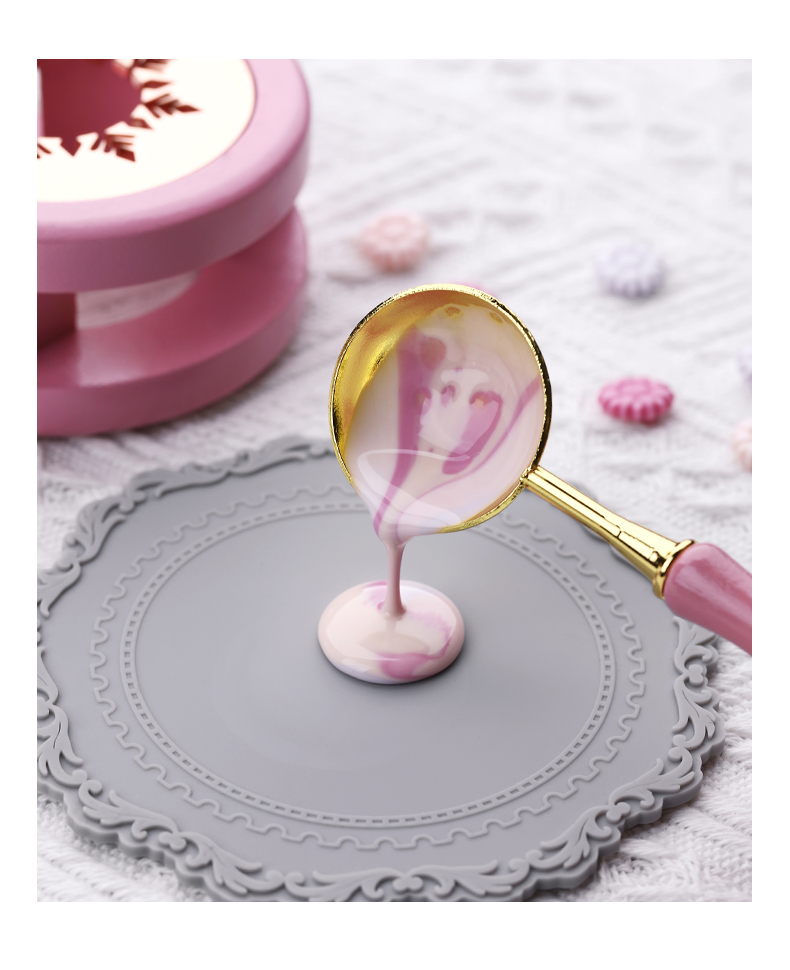 强聪(qiangcong) 强聪火漆勺实木合金小勺火漆加热工具搭配熔炉复古