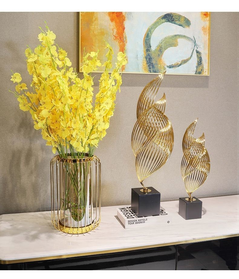 茶桌上的装饰品 冰箱上放的装饰花桌子摆件放在上面顶部茶几装饰品