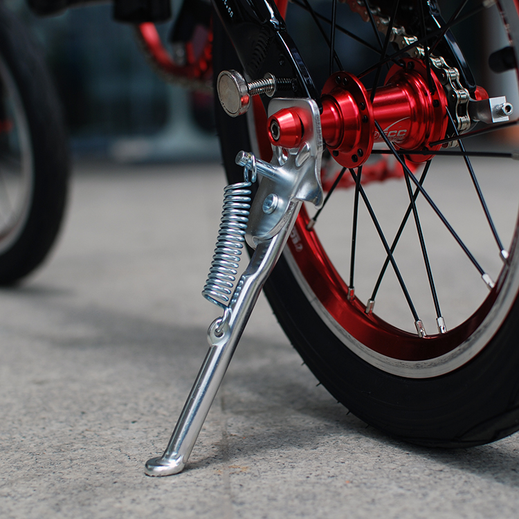 儿童自行车脚撑16寸14单支架脚踢侧梯停车优贝支撑架车梯子18寸圆口