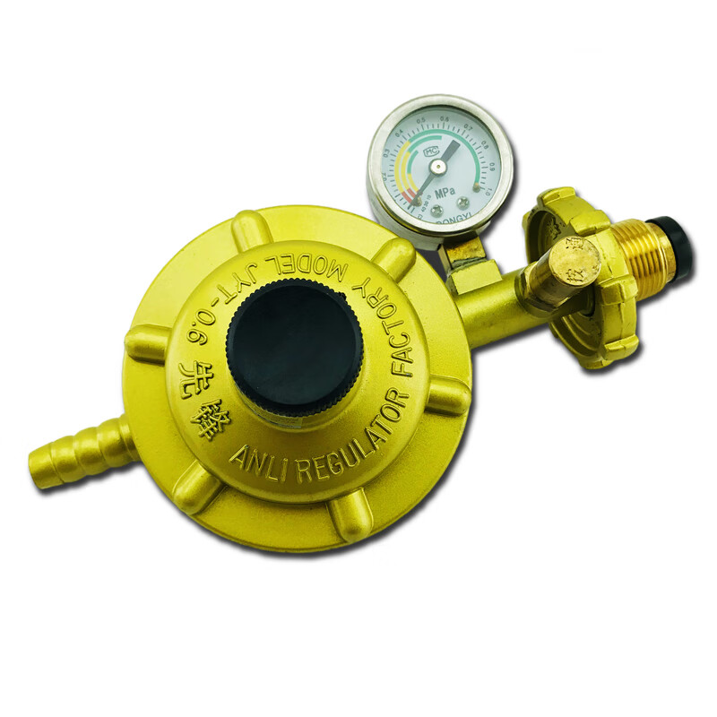 家用钢瓶液化气燃煤气灶热水器带表爆阀门单双嘴减压阀先锋12单咀大