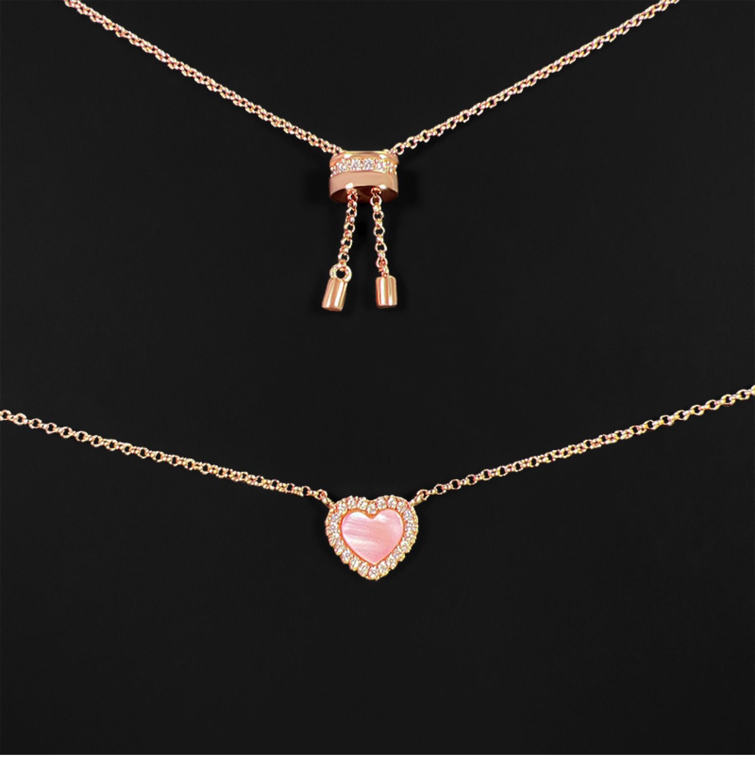 单粉贝母爱心项链【图片 价格 品牌 报价】-京东