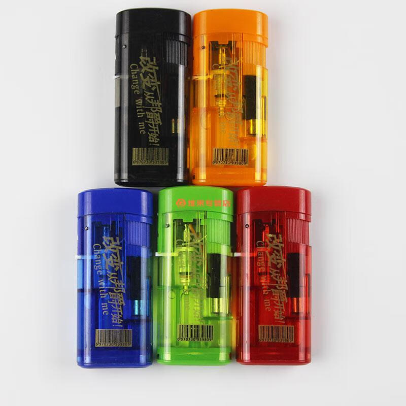 邦爵打火机 塑料翻盖打火机充气电子防风创意直冲一次性广告印刷定制
