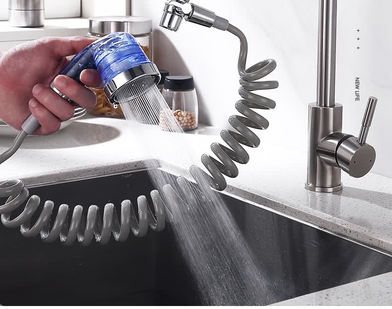 厨房水龙头多功能转换器转接头通用溅头家用接水花洒洗脸盆 菜盆龙头