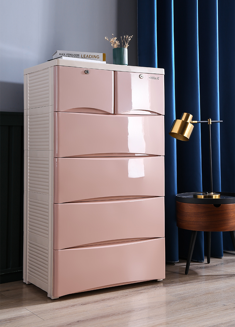 特大号加厚塑料收纳柜抽屉式多层衣橱客厅玩具整理储物五斗柜子60面宽