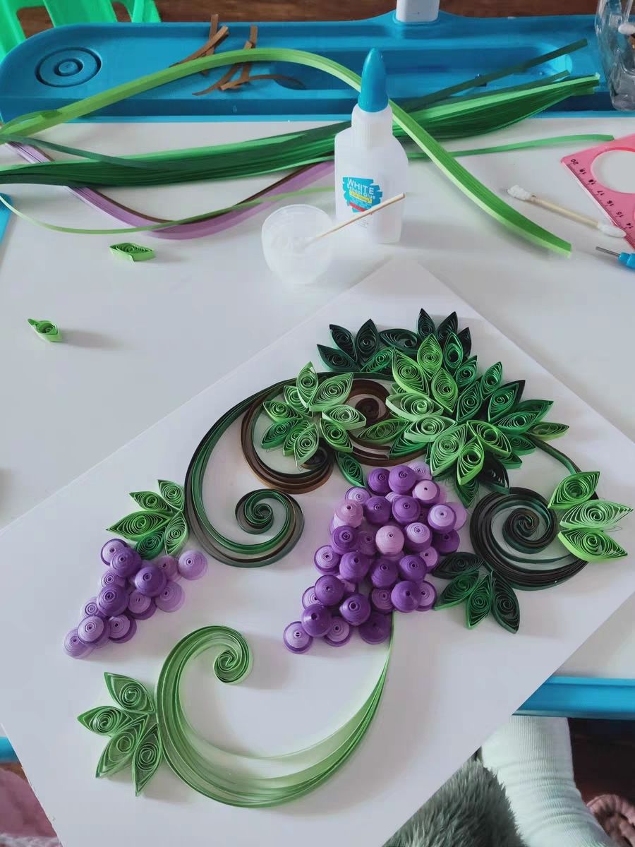 卫小净衍纸套装初学者小学生衍纸画材料包立体手工作品工具衍纸条底稿