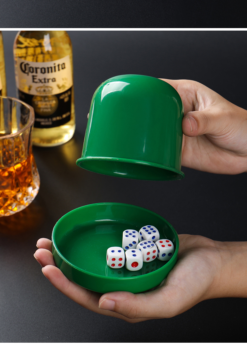骰子骰盅套装盅骰盅套装底座筛盅骰子甩盅色粒色子骰子盅酒吧ktv摇