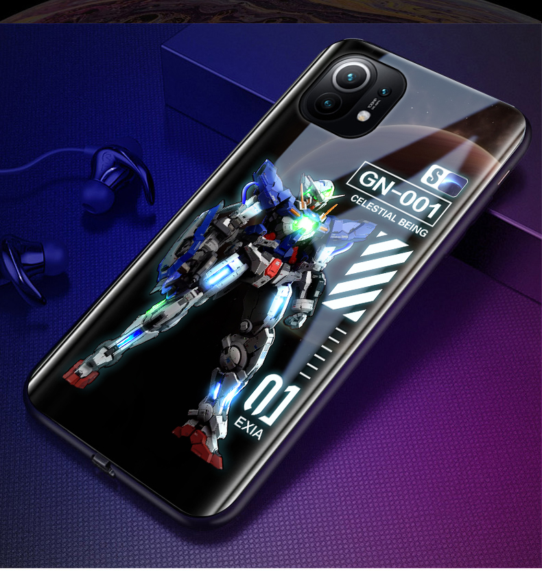 罗幻者 高达小米11ultra手机壳创意发光11pro男10pro版玻璃米11新款11