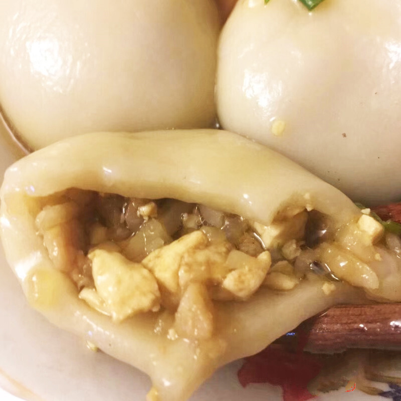 衢州龙游特产北乡咸味咸汤圆油粿农家手工自制特色传统小吃浙江北乡米